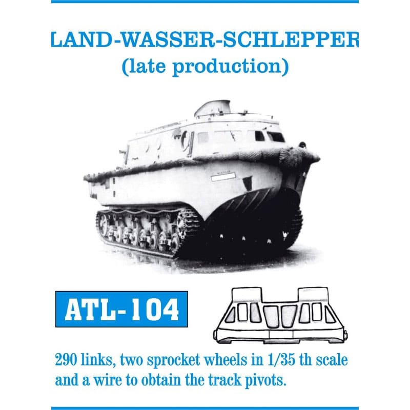 Friulmodel Land Wasser Schlepper Late Prod Metal Tracks (1/35) ATL-104