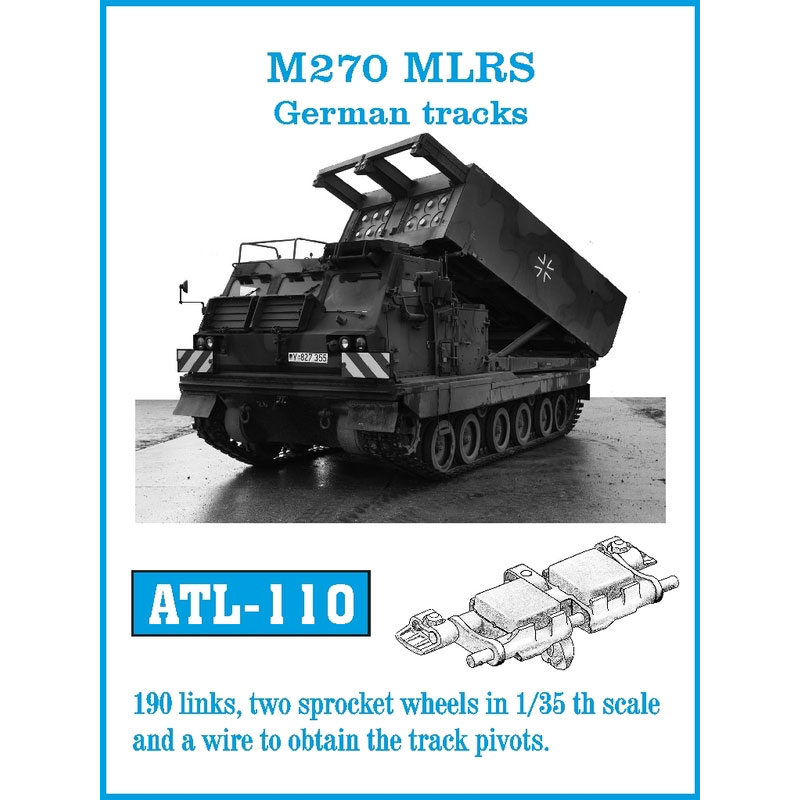 Friulmodel M270 MLRS German Tracks Metal Tracks (1/35) ATL-110