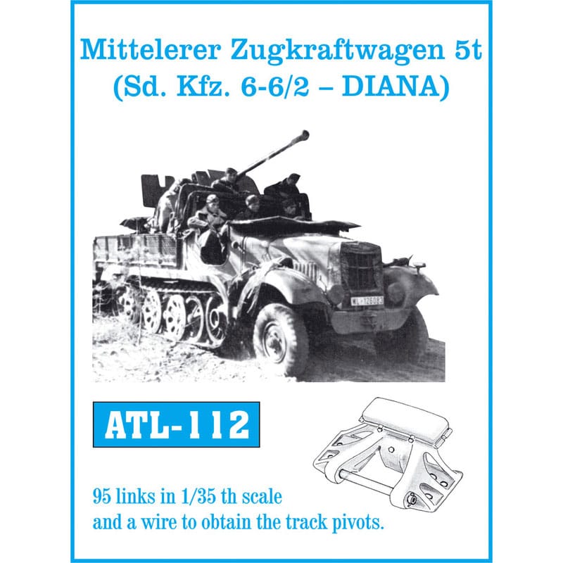 Friulmodel Sd.Kfz.6 / 6-2 Diana Metal Tracks (1/35) ATL-112