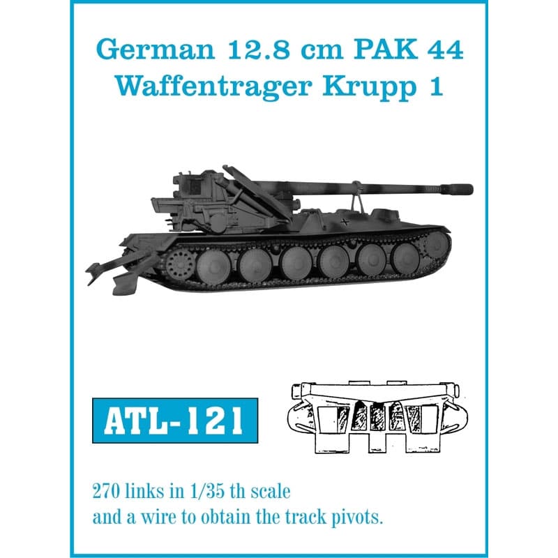Friulmodel 12.8cm PAK 44 Waffentrager Krupp 1 Tracks (1/35) ATL-121
