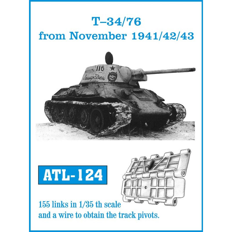 Friulmodel T-34/76 Nov 1941/42/43 Tracks (1/35) ATL-124