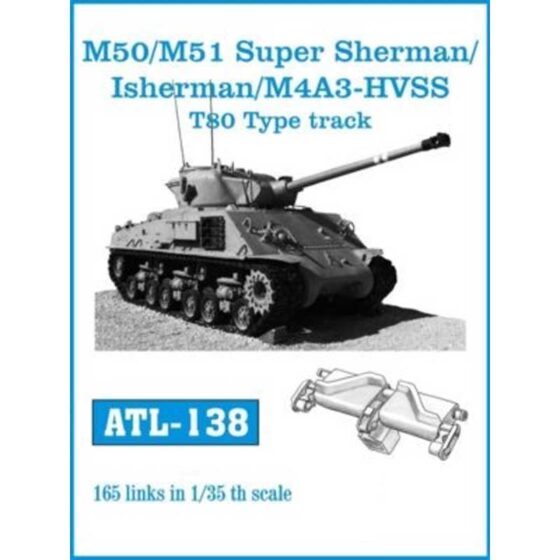 Friulmodel M50 M51 Super Sherman Isherman Tracks (1/35) ATL-138 Friulmodel M50 M51 Super Sherman Isherman Tracks (1/35) ATL-138