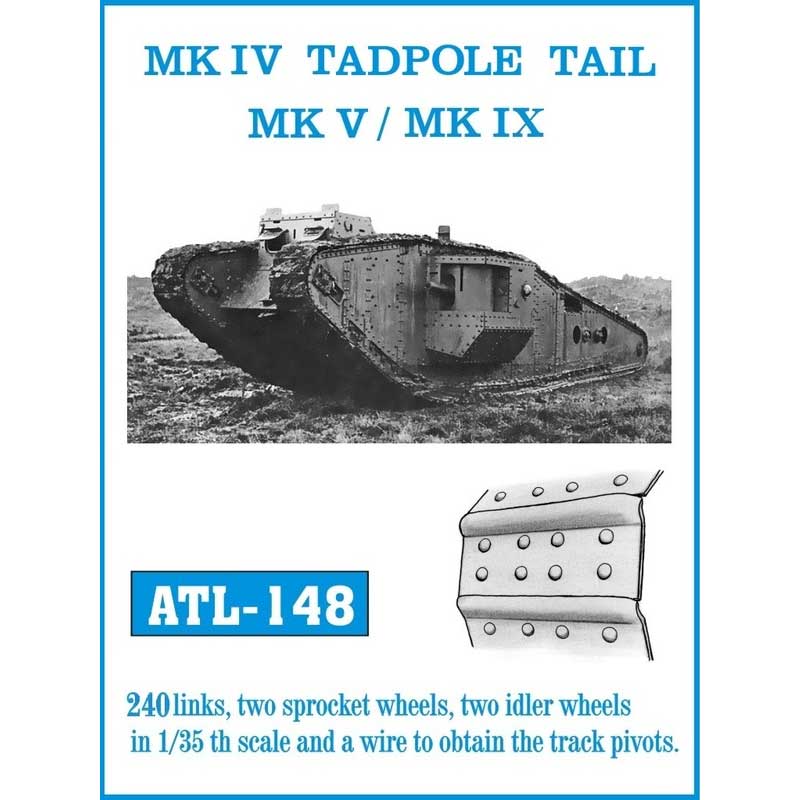 Friulmodel MK IV Tadpole Tail MK V MK IX Tracks (1/35) ATL-148