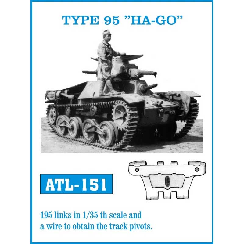 Friulmodel Type 95 Ha-Go Metal Tracks (1/35) ATL-151