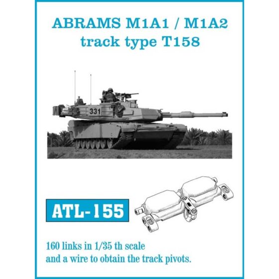 Friulmodel Abrams M1A1 M1A2 T158 Metal Tracks (1/35) ATL-155 Friulmodel Abrams M1A1 M1A2 T158 Metal Tracks (1/35) ATL-155