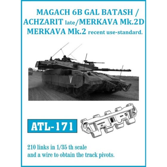 Friulmodel Gal Batash Achzarit Merkava Mk.3D Tracks (1/35) ATL-171 Friulmodel Gal Batash Achzarit Merkava Mk.3D Tracks (1/35) ATL-171
