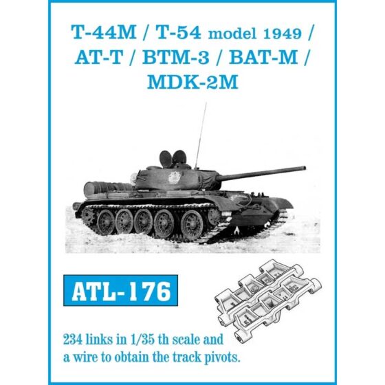 Friulmodel T-44M T-54 AT-T BTM-3 BAT-M MDK2-M Tracks (1/35) ATL-176 Friulmodel T-44M T-54 AT-T BTM-3 BAT-M MDK2-M Tracks (1/35) ATL-176