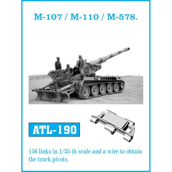 Friulmodel M107 M110 M578 Metal Tracks (1/35) ATL-190 Friulmodel M107 M110 M578 Metal Tracks (1/35) ATL-190