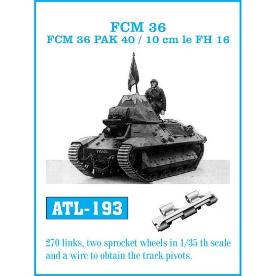 Friulmodel FCM36 / Pak40 / leFH16 Tracks (1/35) ATL-193 Friulmodel FCM36 / Pak40 / leFH16 Tracks (1/35) ATL-193