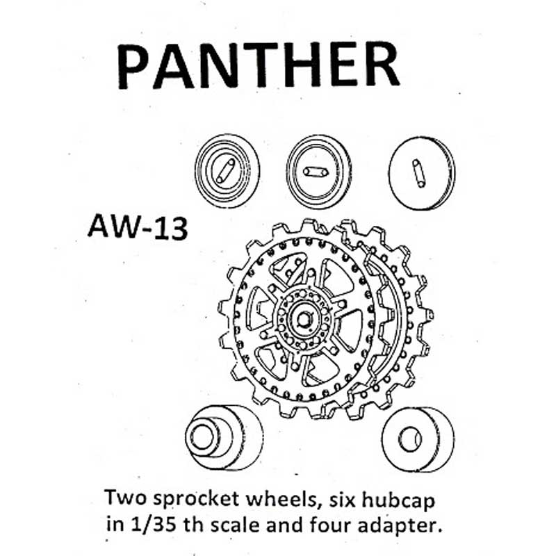 Friulmodel Panther Metal Wheels (1/35) AW-13