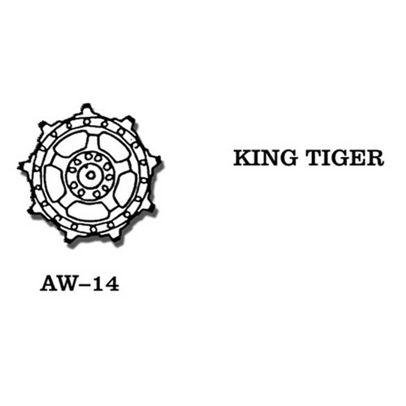 Friulmodel King Tiger Metal Wheels (1/35) AW-14