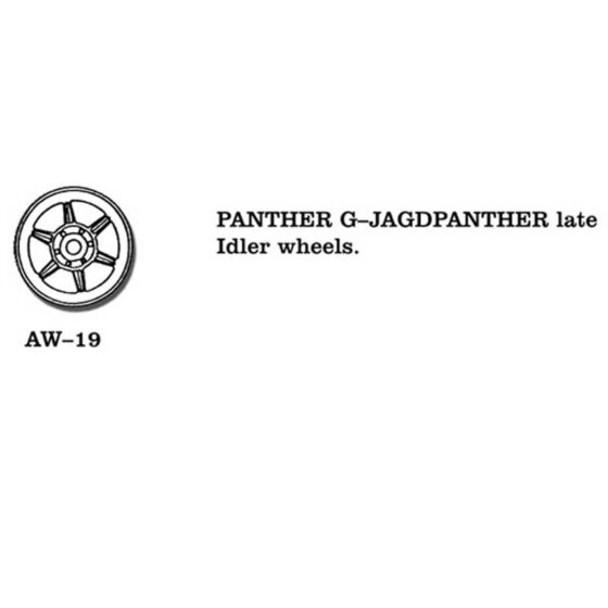 Friulmodel Panther G / Jagdpanther Late Metal Wheels (1/35) AW-19