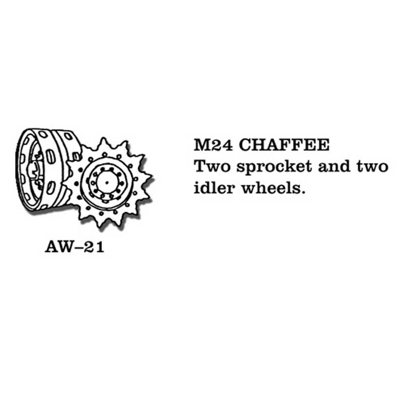 Friulmodel M24 Chaffee Metal Wheels (1/35) AW-21