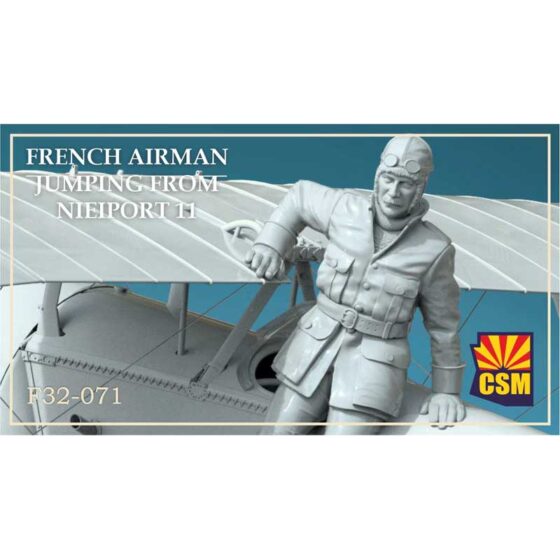 Copper State Models French Airman Jumping From Nieuport (1/32) F32-071 Copper State Models French Airman Jumping From Nieuport (1/32) F32-071