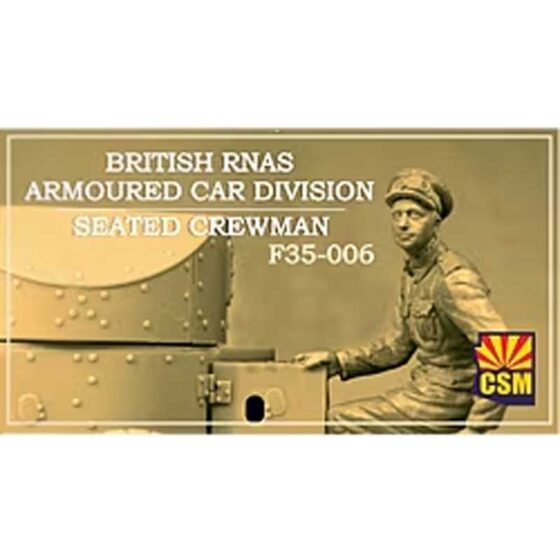 Copper State Models British RNAS Seated Crewman (1/35) F35-006 Copper State Models British RNAS Seated Crewman (1/35) F35-006