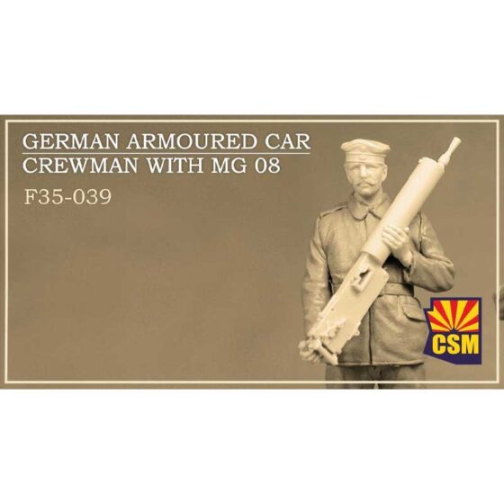 Copper State Models British German Crewman With MG 08 (1/35) F35-039 Copper State Models British German Crewman With MG 08 (1/35) F35-039