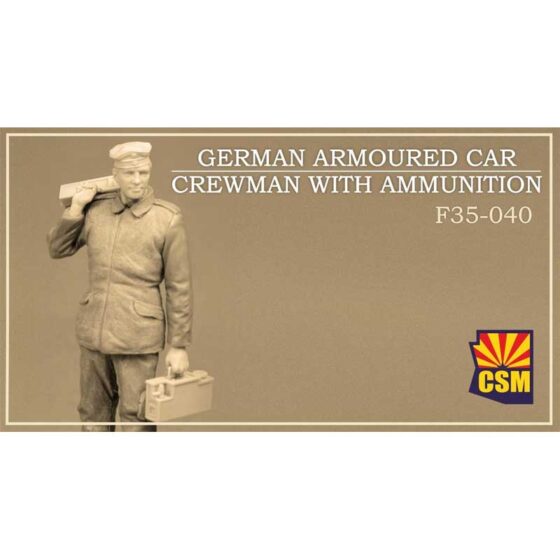 Copper State Models British German Crewman With Ammo (1/35) F35-040 Copper State Models British German Crewman With Ammo (1/35) F35-040