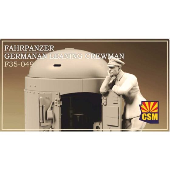 Copper State Models Fahrpanzer German Leaning Crewman (1/35) F35-049 Copper State Models Fahrpanzer German Leaning Crewman (1/35) F35-049