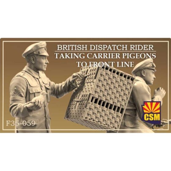 Copper State Models British Dispatch Rider & Pigeons (1/35) F35-059 Copper State Models British Dispatch Rider & Pigeons (1/35) F35-059