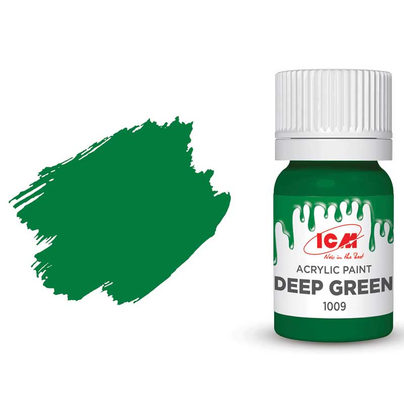 ICM Acrylic Paint - Deep Green (12ml) 1009