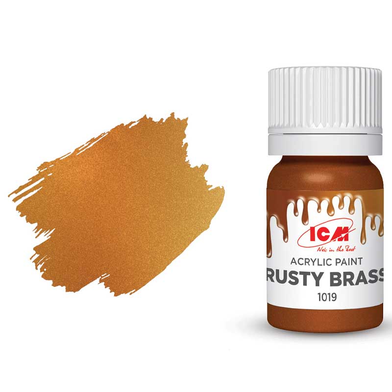 ICM Acrylic Paint - Metallic Rusty Brass (12ml) 1019