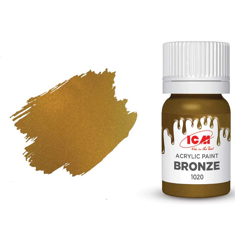 ICM Acrylic Paint - Metallic Bronze (12ml) 1020