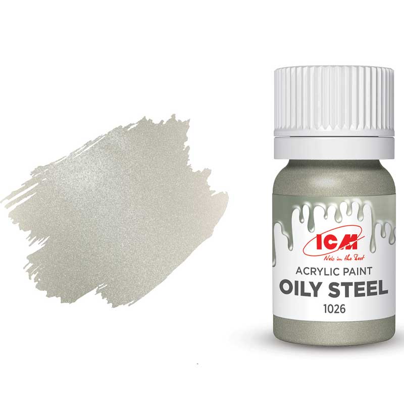 ICM Acrylic Paint - Oily Steel (12ml) 1026