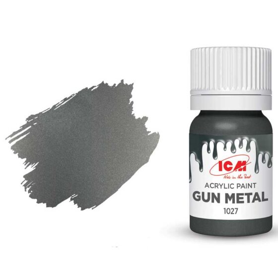 ICM Acrylic Paint - Gun metal (12ml) 1027 ICM Acrylic Paint - Gun metal (12ml) 1027
