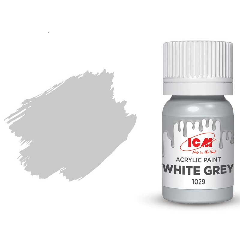 ICM Acrylic Paint - White Grey (12ml) 1029