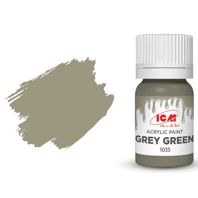 ICM Acrylic Paint - Grey Green (12ml) 1035