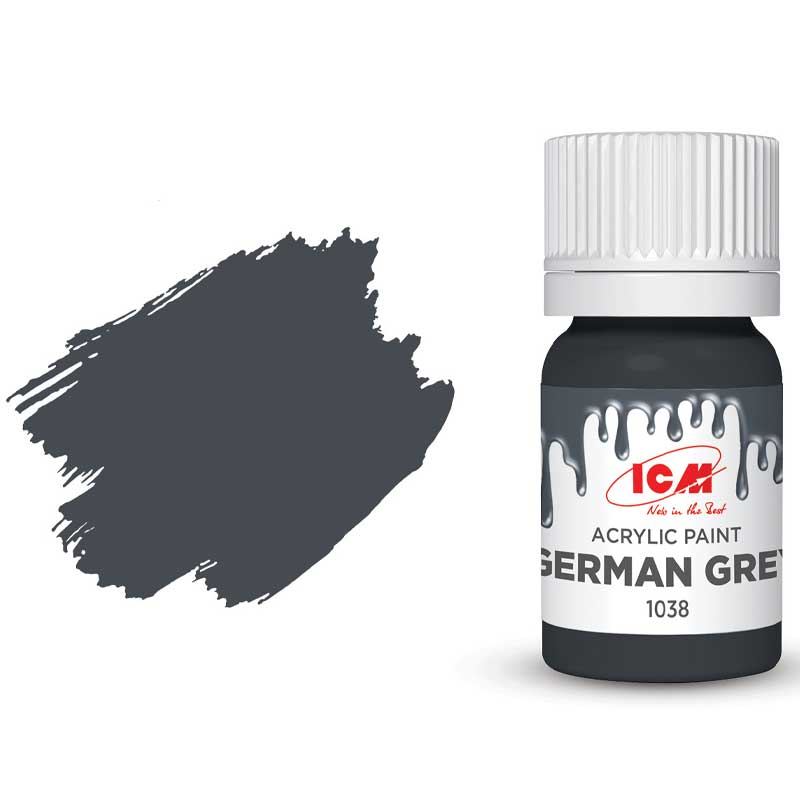 ICM Acrylic Paint - German Grey (12ml) 1038