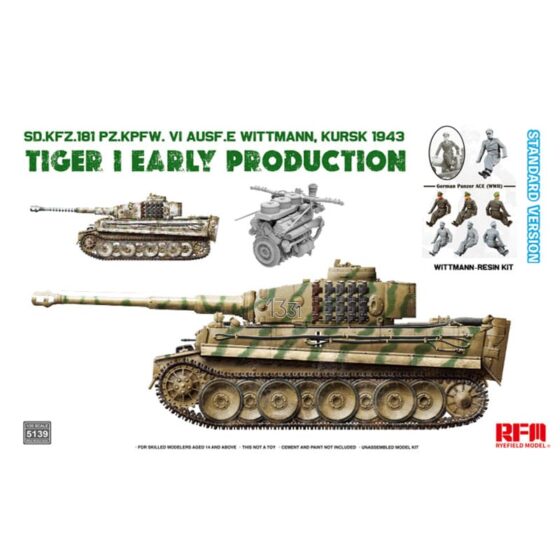 Rye Field Models Tiger I Kursk 1943 Standard (1/35) RM5139 Rye Field Models Tiger I Kursk 1943 Standard (1/35) RM5139