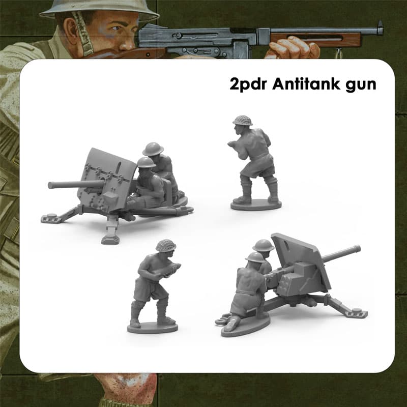 Victrix British 8th Army Infantry & Anti-tank Guns (12mm) VG12033 Victrix British 8th Army Infantry & Anti-tank Guns (12mm) VG12033