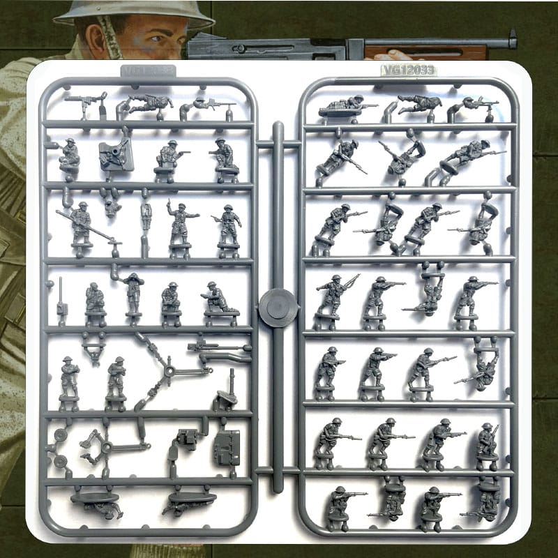 Victrix British 8th Army Infantry & Anti-tank Guns (12mm) VG12033 Victrix British 8th Army Infantry & Anti-tank Guns (12mm) VG12033