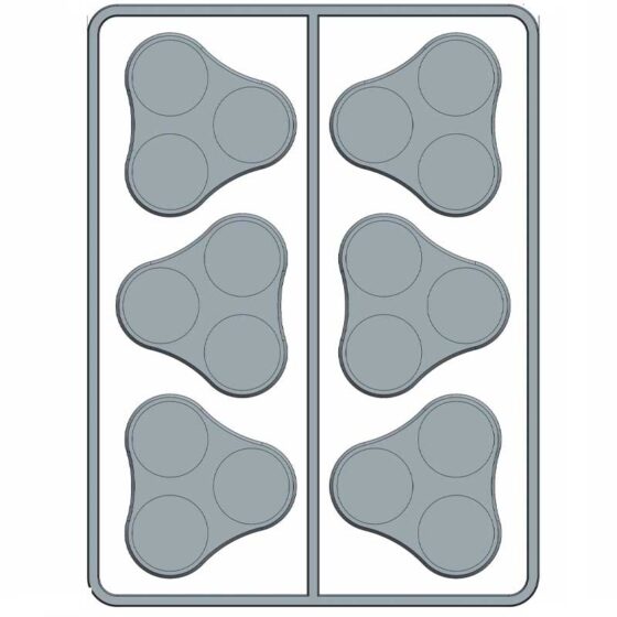Victrix Round Plastic Bases (25mm) VXB009 Victrix Round Plastic Bases (25mm) VXB009