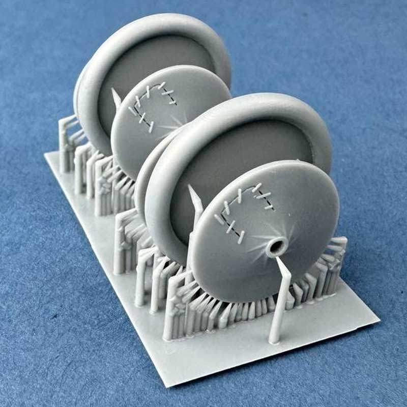 Copper State Models Nieuport 11 Wheels With Laced Rims (1/32) A32-019