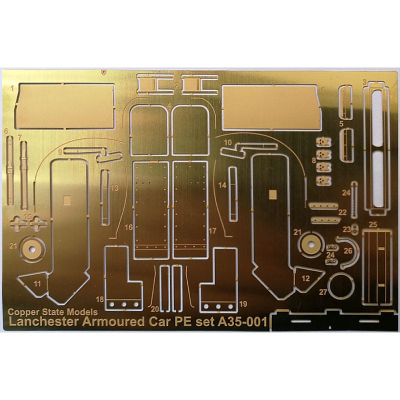 Copper State Models Lanchester Armoured Car PE Set (1/35) A35-001