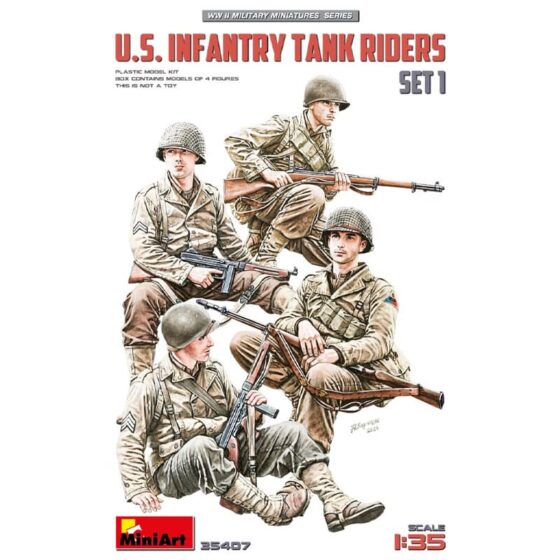 Miniart U.S. Infantry Tank Riders Set 1 (1/35) 35407 Miniart U.S. Infantry Tank Riders Set 1 (1/35) 35407