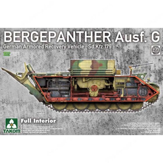 Takom Bergepanther Ausf G SdKfz 179 Full Interior (1/35) 02107 Takom Bergepanther Ausf G SdKfz 179 Full Interior (1/35) 02107
