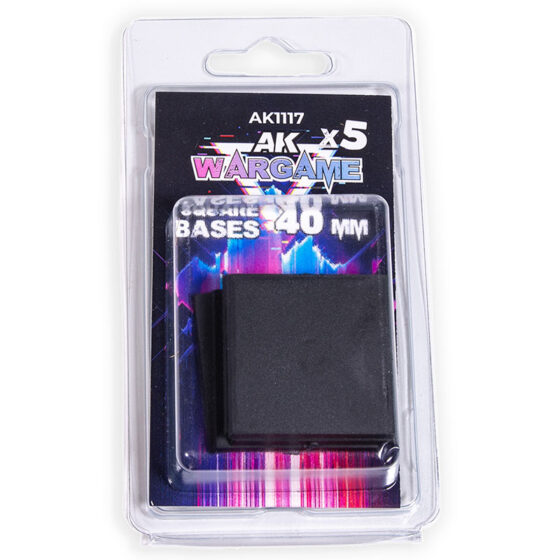 AK Interactive Wargame - Square Bases (5x40X40mm) AK1117 AK Interactive Wargame - Square Bases (5x40X40mm) AK1117