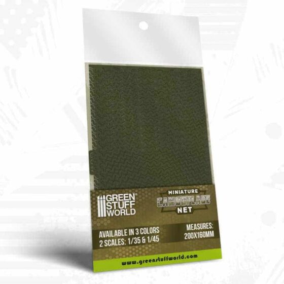 Green Stuff World - Miniature Camouflage Net Green (1/35) Green Stuff World - Miniature Camouflage Net Green (1/35)