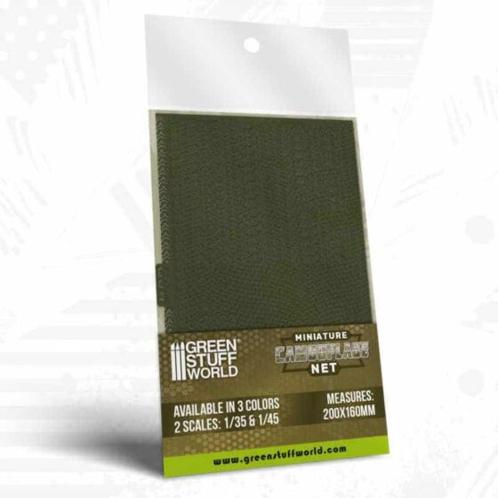 Green Stuff World - Miniature Camouflage Net Green (1/45) Green Stuff World - Miniature Camouflage Net Green (1/45)