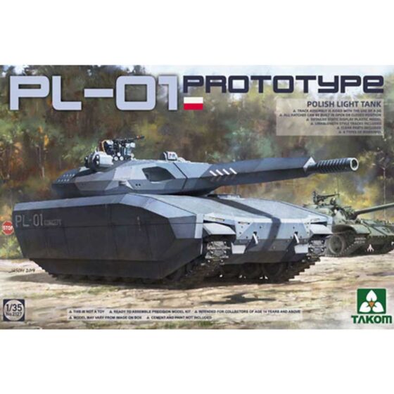 Takom Polish PL-01 Prototype Light Tank (1/35) 02127 Takom Polish PL-01 Prototype Light Tank (1/35) 02127