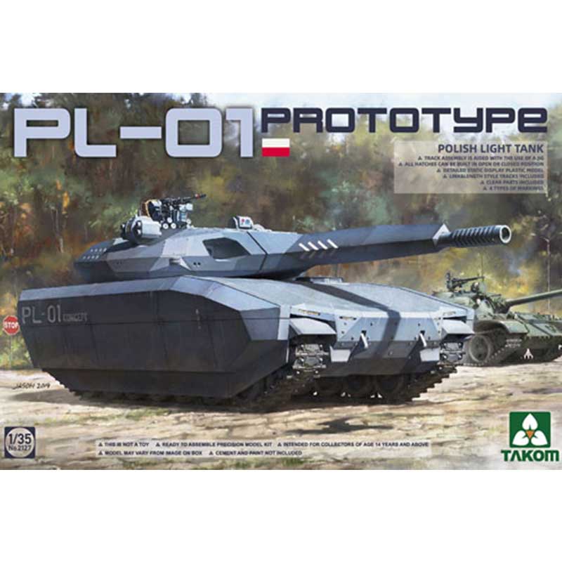 Takom Polish PL-01 Prototype Light Tank (1/35) 02127