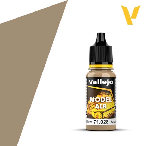 Vallejo Model Air - Sand Yellow (18ml) 71.028 Vallejo Model Air - Sand Yellow (18ml) 71.028