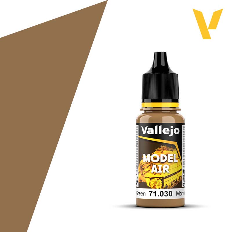 Vallejo Model Air - Green Brown (18ml) 71.030