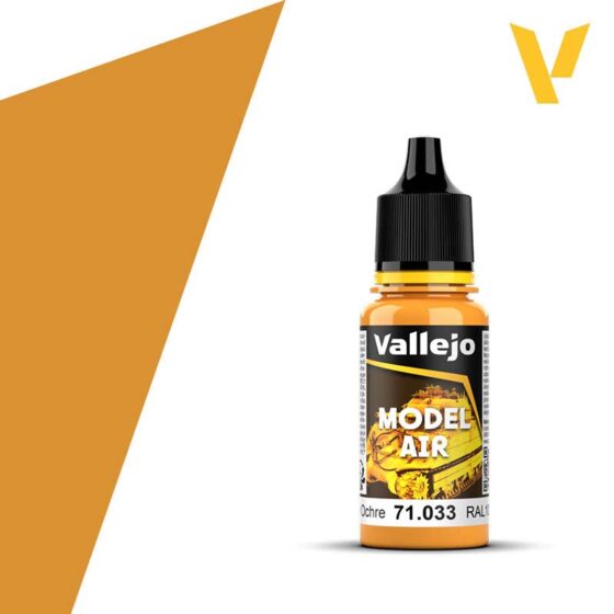 Vallejo Model Air - Yellow Ochre (18ml) 71.033 Vallejo Model Air - Yellow Ochre (18ml) 71.033