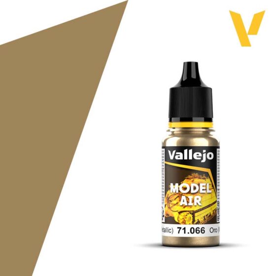 Vallejo Model Air - Gold (Metallic) (18ml) 71.066 Vallejo Model Air - Gold (Metallic) (18ml) 71.066