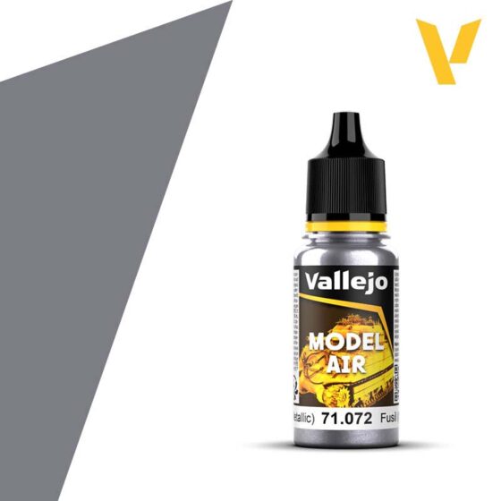 Vallejo Model Air - Gunmetal (Metallic) (18ml) 71.072 Vallejo Model Air - Gunmetal (Metallic) (18ml) 71.072