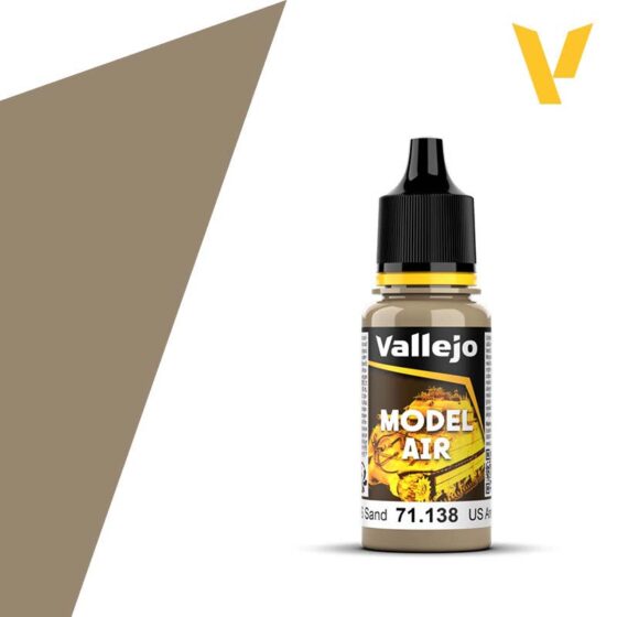 Vallejo Model Air - US Sand (18ml) 71.138 Vallejo Model Air - US Sand (18ml) 71.138